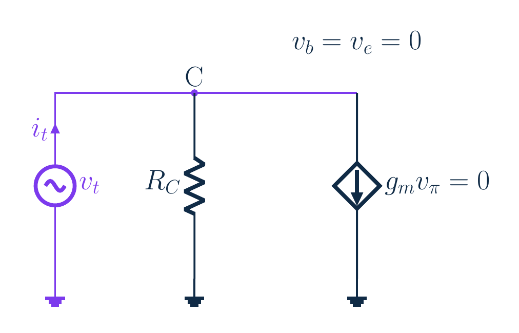 دائرة القاعدة المشتركة ومؤشرات الجهد والتيار الأصلية باللغة نفسها