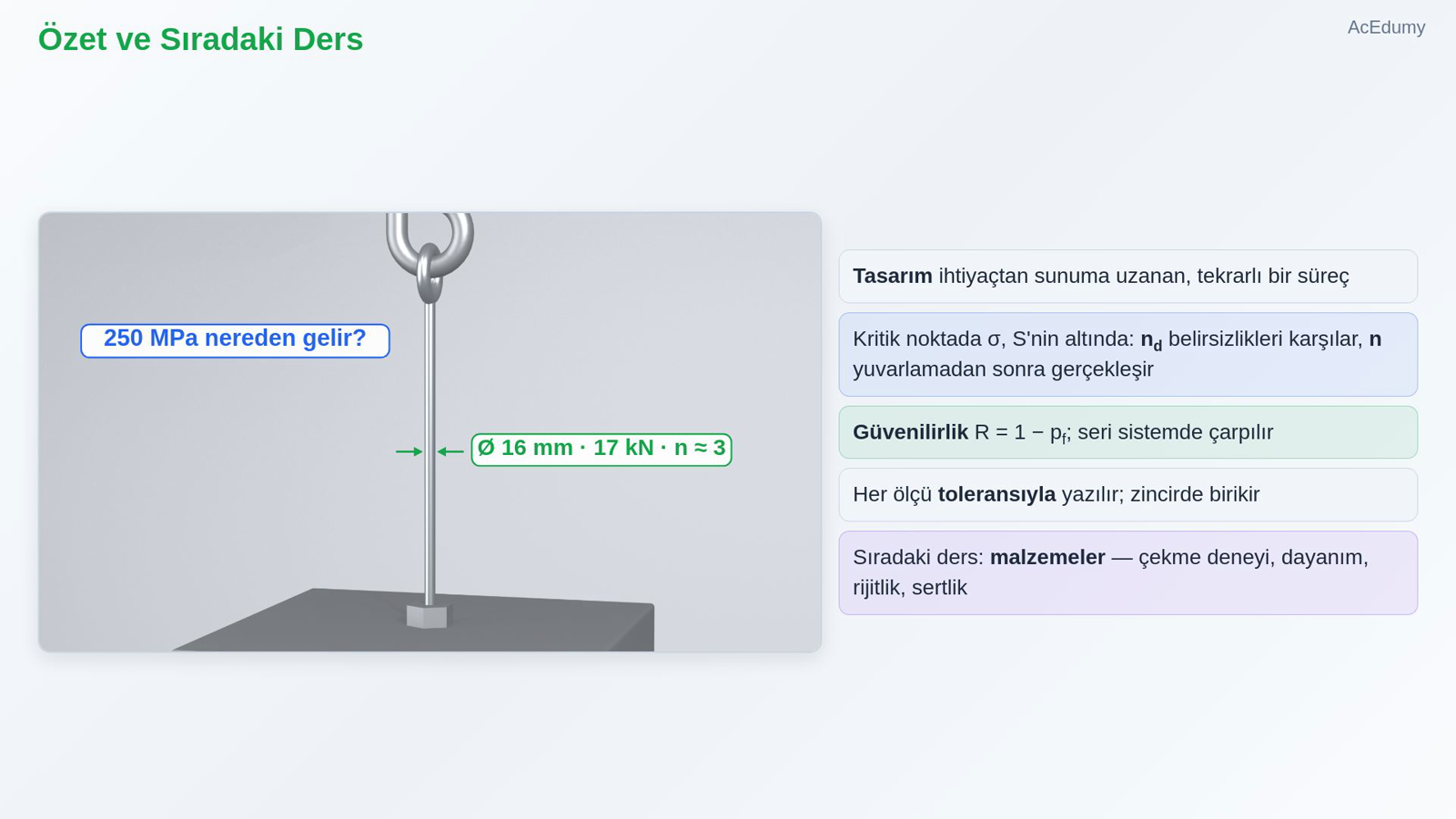 Özet ve Sıradaki Ders