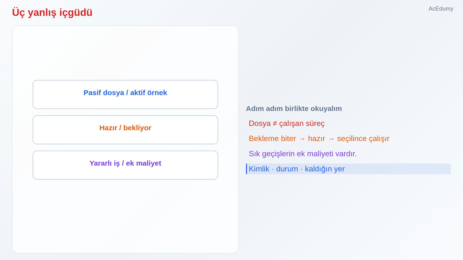 Üç yanlış içgüdü