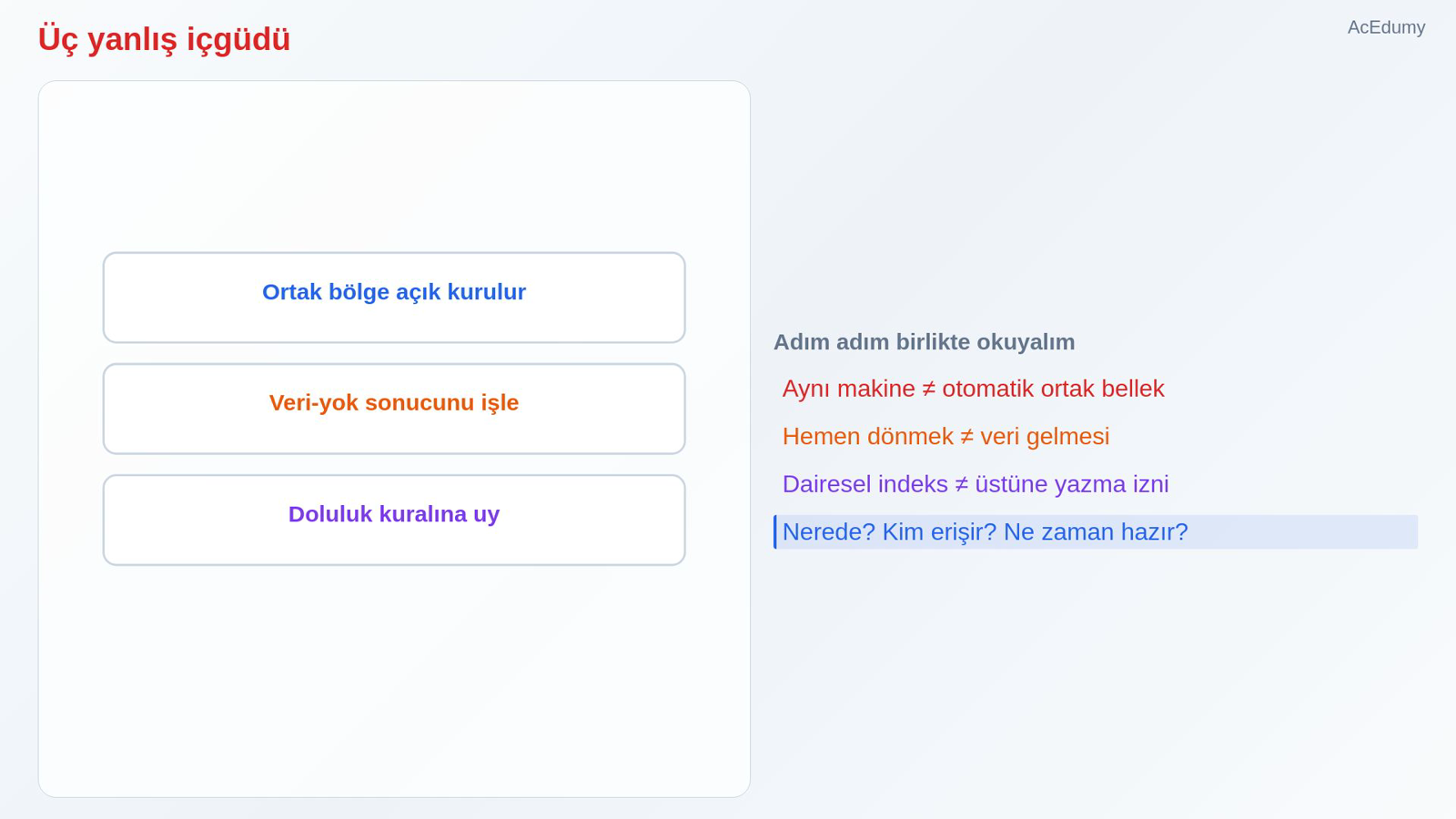 Üç yanlış içgüdü