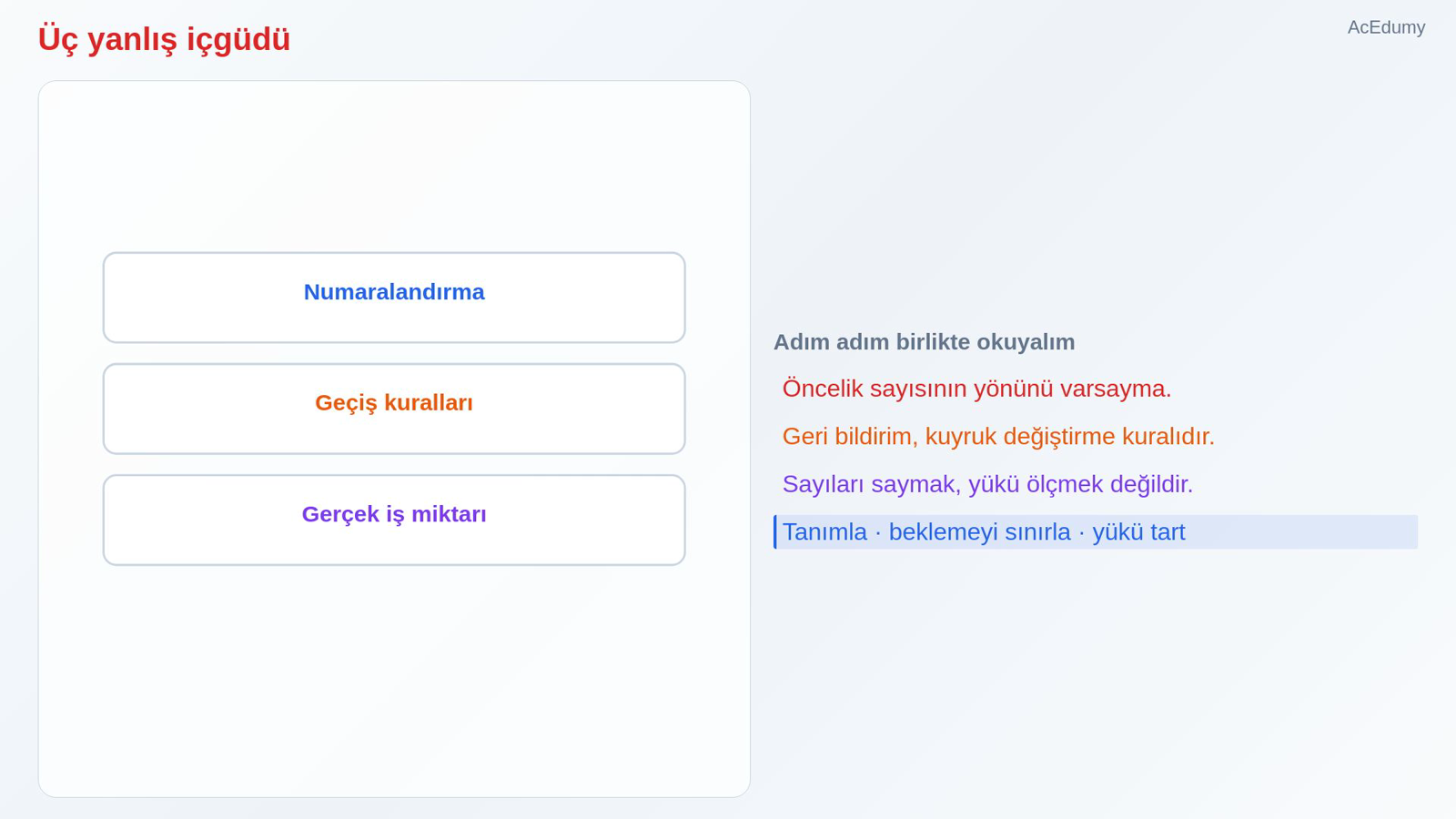 Üç yanlış içgüdü