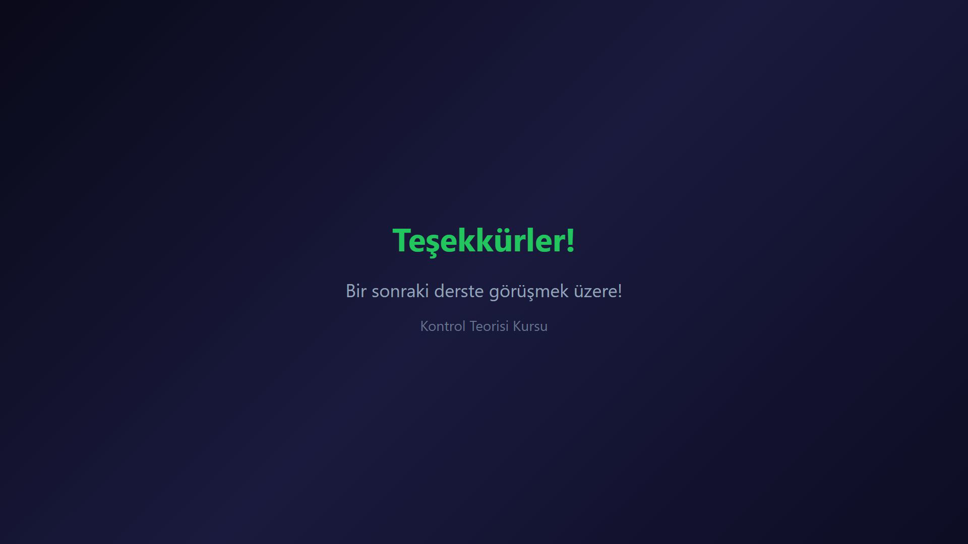 RLC diferansiyel denkleminin çift integralli forma dönüşümünü ve 1/R ile 1/L negatif geri besleme yollarını gösteren ders karesi.