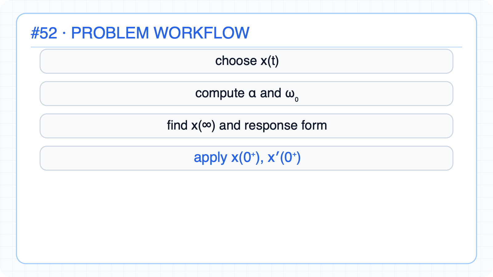 Build the second-order problem workflow