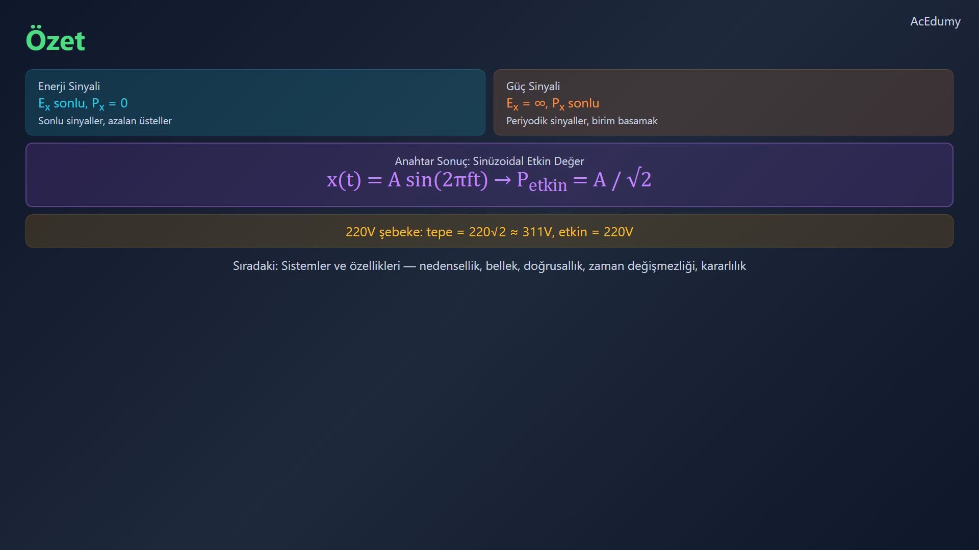 Bu dersin özgün Türkçe videosundan tanım, sınıflandırma veya etkin değer özeti.