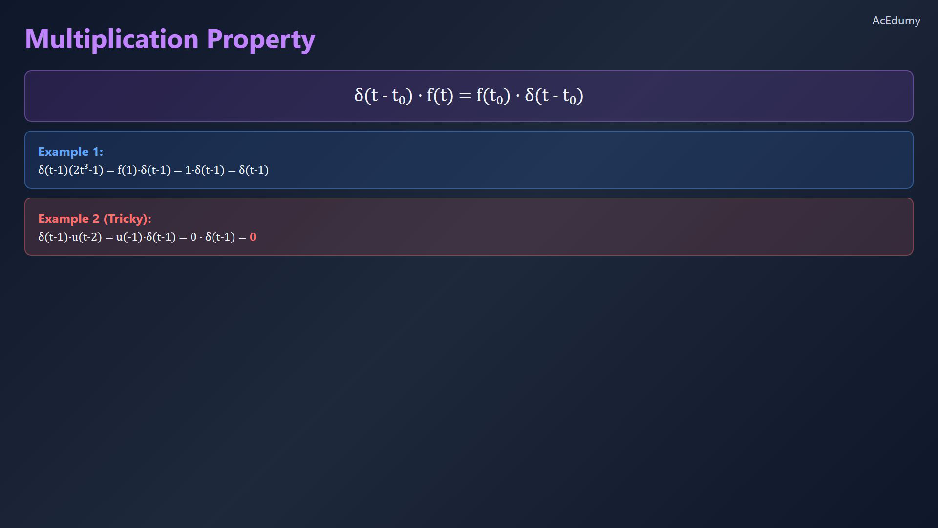 Reviewed original English final-video reference for impulse weight and sifting rules.