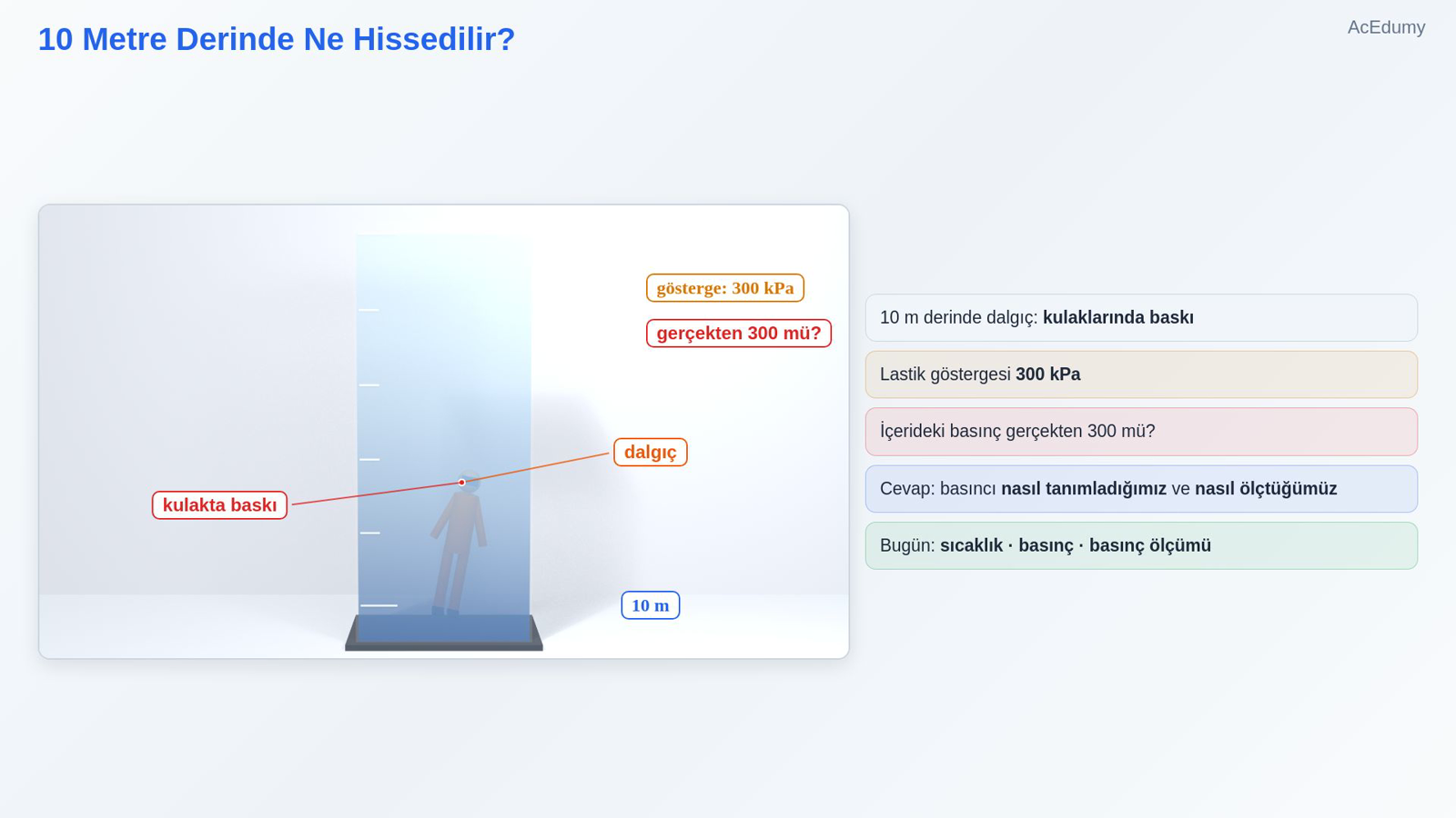 10 Metre Derinde Ne Hissedilir?
